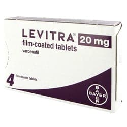 Levitra 20 mg 4 Filmtabletten Vardenafil