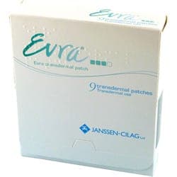 Evra Verhütungspflaster mit Norelgestromin und Ethinylestradiol Verpackung