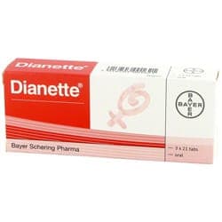 Diane-35 Ethinylestradiol und Cyproteronacetat Verpackung