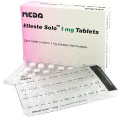 Elleste Solo 1mg Tabletten Verpackung und Blisterpackung