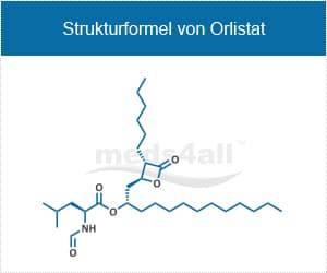 Strukturformel von Orlistat