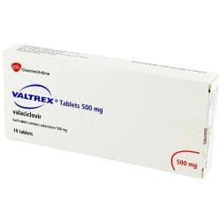 Valtrex 10 Tabletten 500 mg Vaciclovir