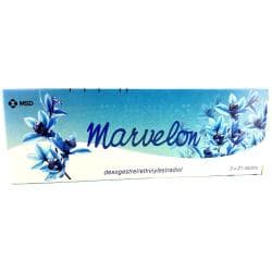 Marvelon Desogestrel und Ethinylestradiol 3x21 Filmtabletten Verpackung