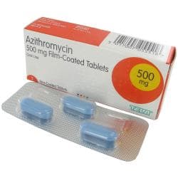 Azithromycin 500mg Verpackung mit Blisterpackung und Packungsbeilage