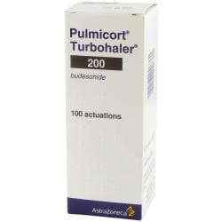 Pulmicort 200 Mikrogramm mit Budesonid Turbohaler Verpackung