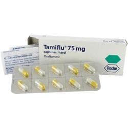 Tamiflu 75 mg 10 Hartkapseln Oseltamivir Blisterpackung