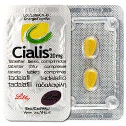 Paquet de Cialis comprimés 20 mg tadalafil