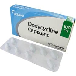 Boite de capsules de Doxycycline avec blister