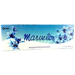 Boite de Marvelon 63 comprimés desogestrel/ ethinylestradiol