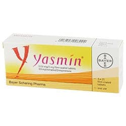 Boite de Yasmin 63 comprimés 3 mg ethinylestradiol