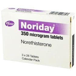 Boite de Noriday 350 microgrammes norethisterone comprimés