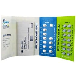 Emballage blister de comprimés Champix 0.5 mg et 1mg varencline