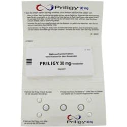 Emballage blister de Priligy comprimés 30 mg dapoxetin